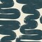 Tempaper Wiggle Room by Bobby Berk Peel and Stick Wallpaper Blue/Cream
